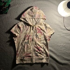 South pole hooded vest zip up